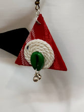 Fashionable Red Triangle Earrings